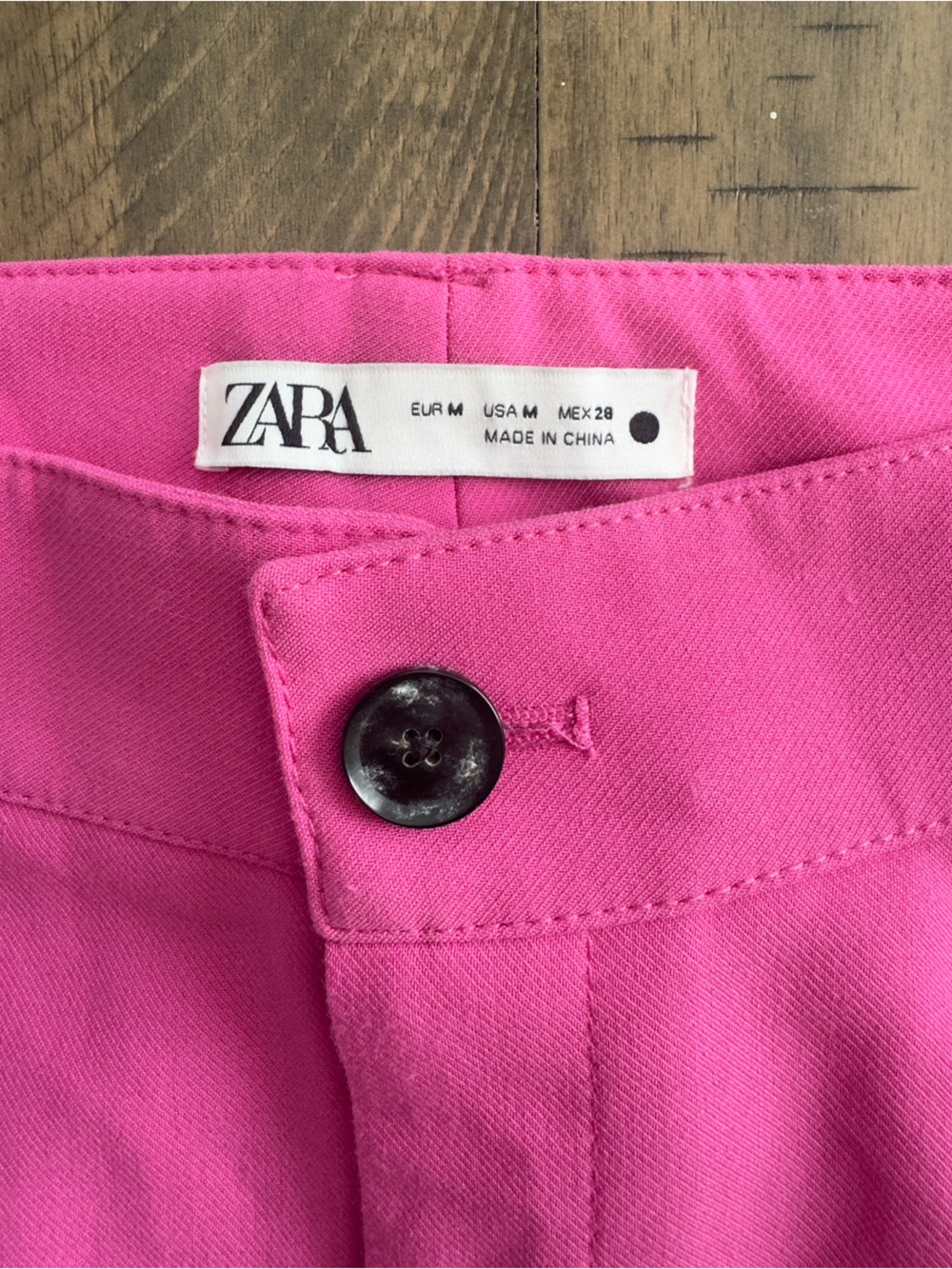 Zara Wide-Leg Trousers in Bright Pink - Picture 6 of 10